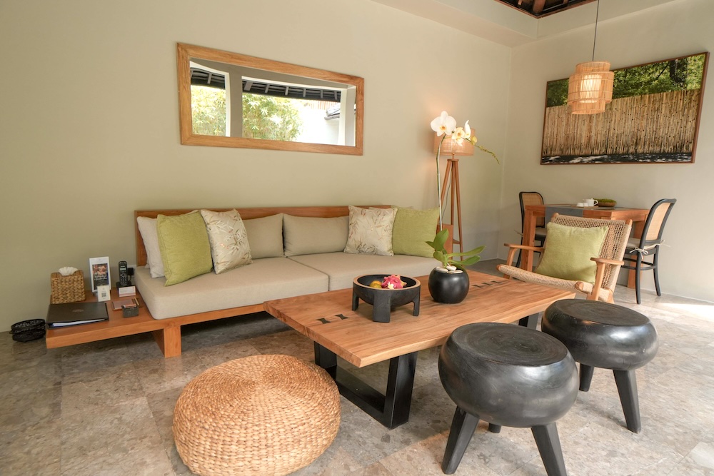 バンブープールヴィラ・・リビングルーム